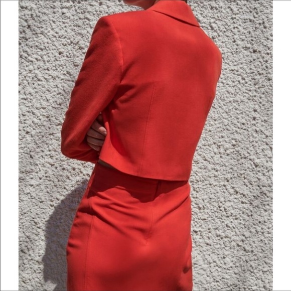 NWT Zara 2 Piece Linen Blend Cropped Blazer &Skirt - Picture 4 of 15